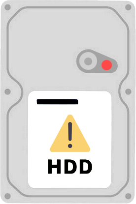 因物理損壞而斷開 HDD 電源