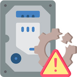 硬碟實體損壞或壞軌