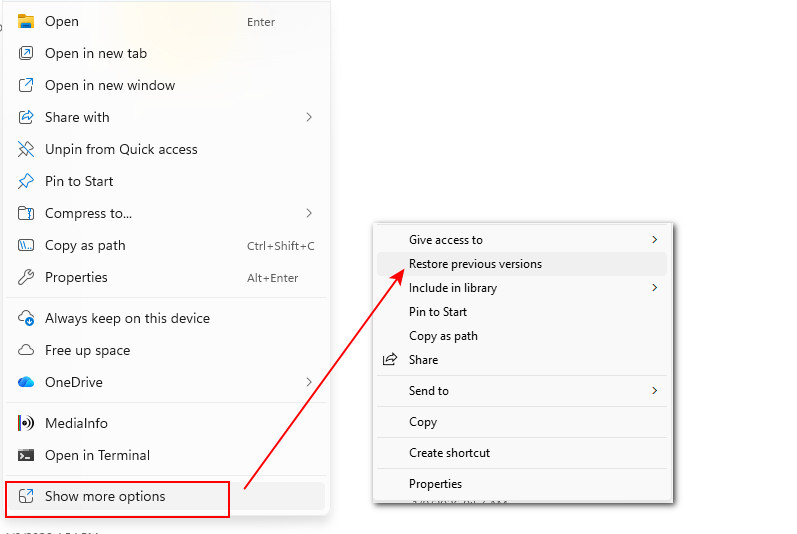 打开文件历史记录